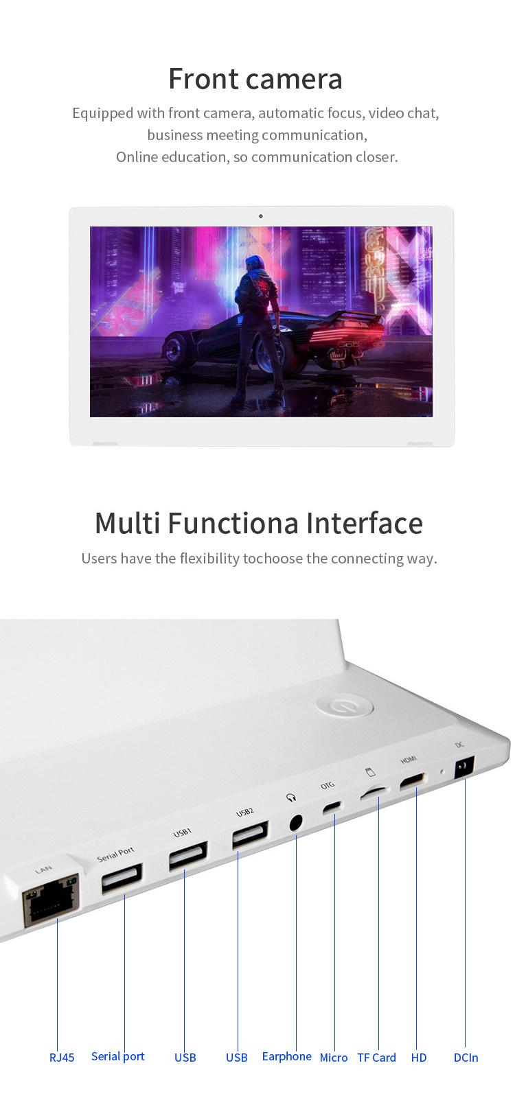 Multi Functional Interface 17 Inch Android Tablet with WiFi