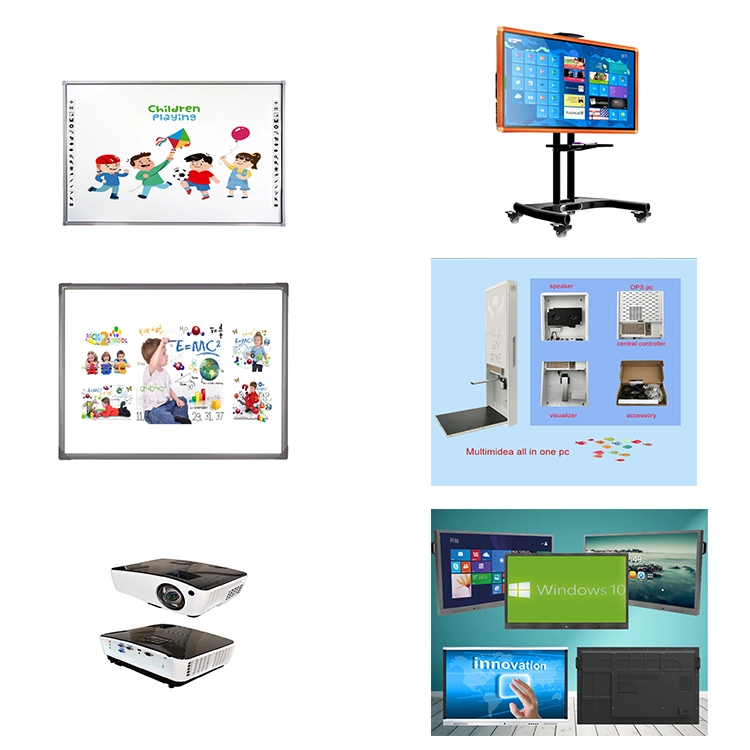 High Quality Optical Multi Finger Touch Interactive Whiteboard Smart Board for School Kids Teaching