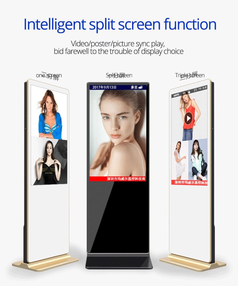 32~55 Inch LCD Screen Display Monitor Network WiFi Touch Screen Advertising Display Digital Signage