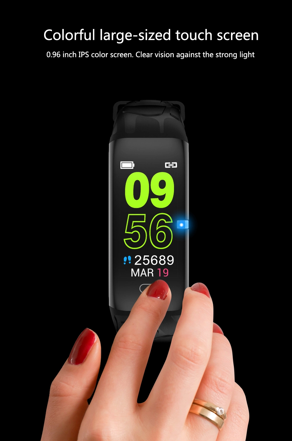 E58 Smart Bracelet Watch Fitness Tracker Heart Rate Monitor Smart Wristband Pedometer Smart Bracelet