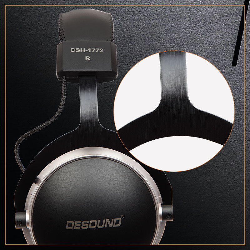 Ultra-Steady Aluminum Coil Studio Headset Enable Excellent Sound Resolutions
