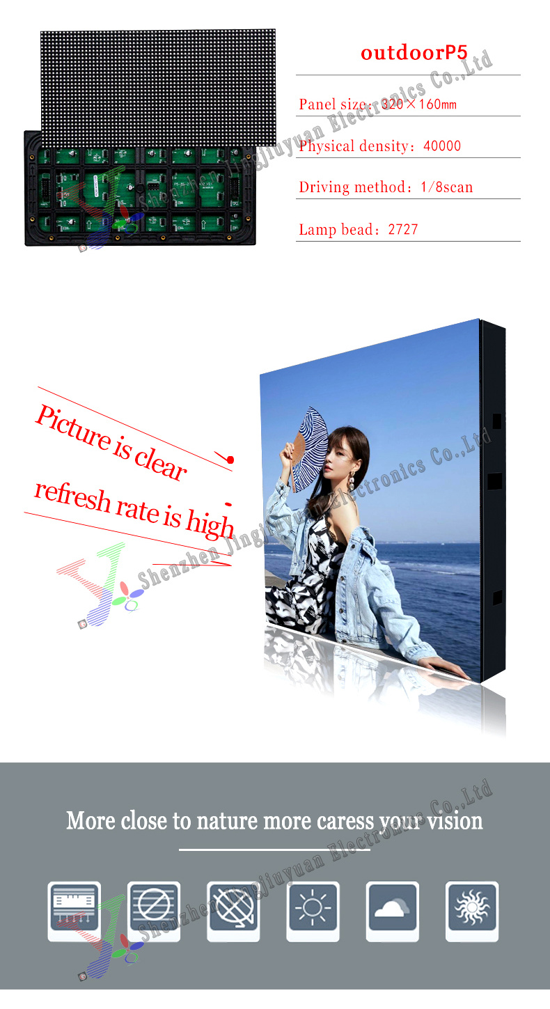 High LED Screen P4 P8 Outdoor Full Color LED Advertising Display Screen