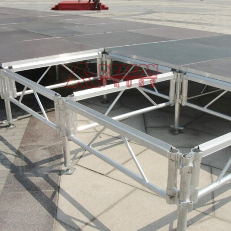 Outdoor Mobile Aluminum Alloy Portable Wooden Stage