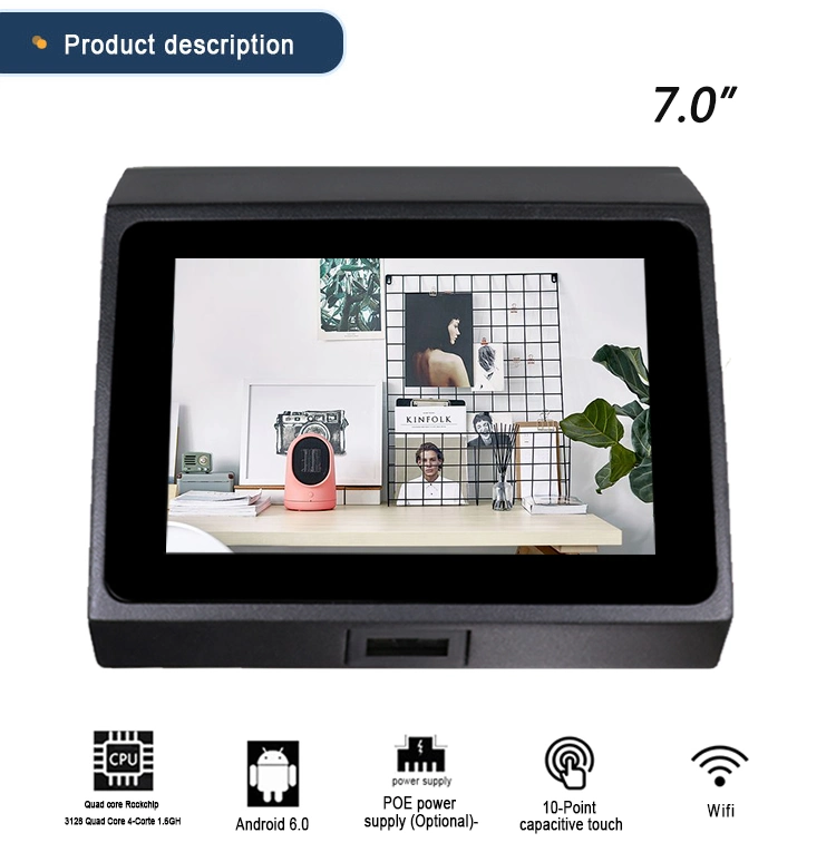 Industrial Automation Tablet 7 Inch Android Wall Mounted Tablet PC with 2D Scanner