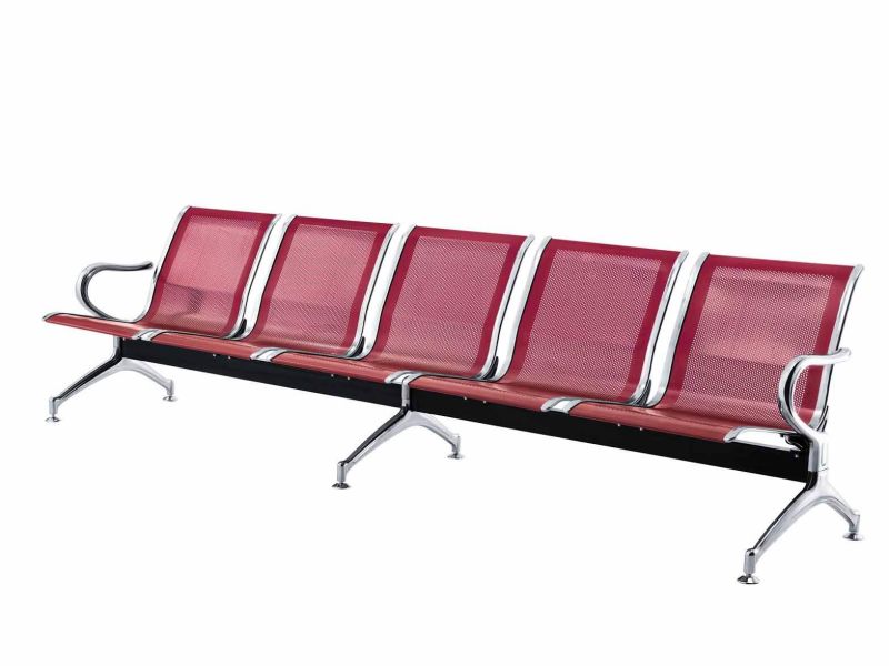 Cheap Price 5 Seater Steel Waiting Chair Airport Bench Chair Airport Seating