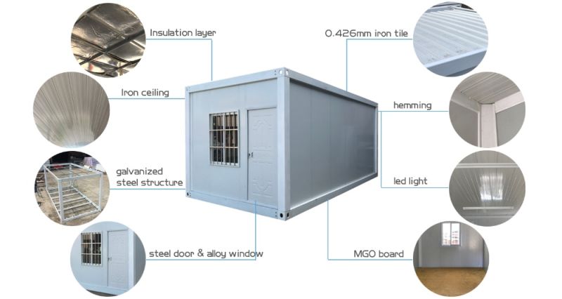 Bathroom Modular Country Style Wall Machine Two Story Portable China Steel Frame Prefab House