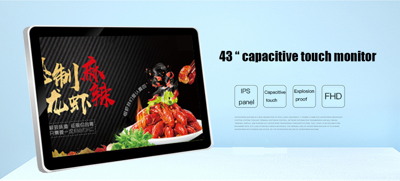 Capacitive Touch Screen Monitor LCD 43 40 Inch Touch Screen Monitor