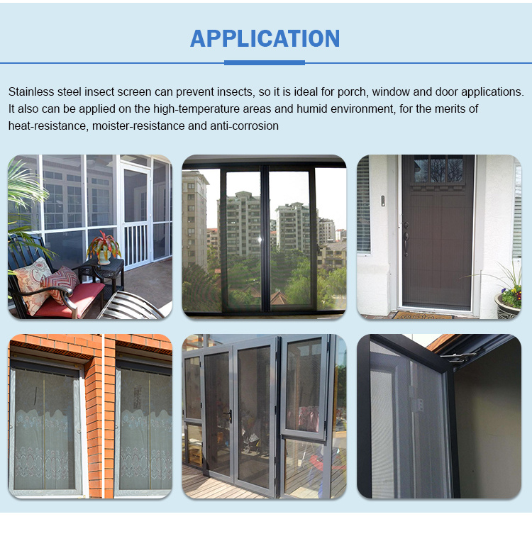 Security Window Screens Made in China Stainless Steel Screens