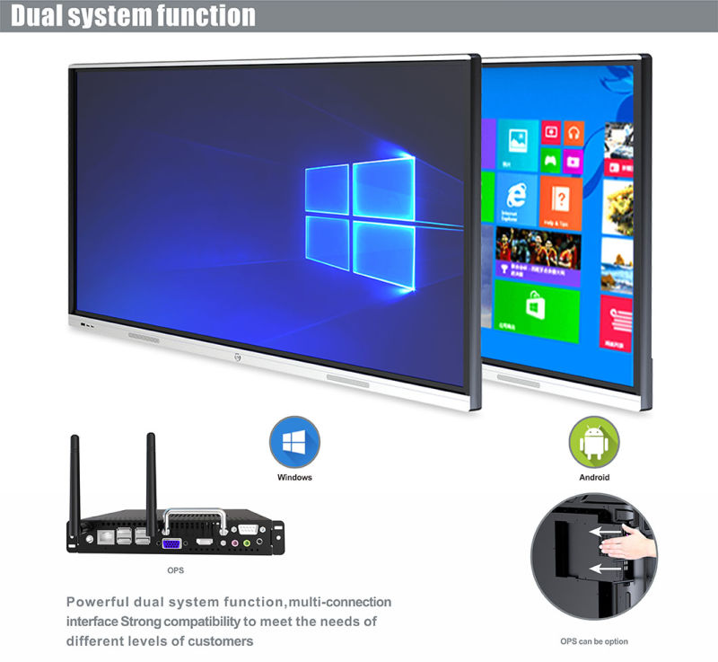 T6 Series Nesting 86 Inch SKD Electronic Whiteboard for Teaching
