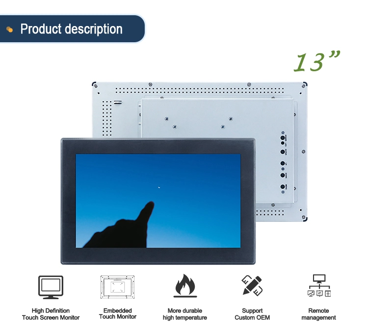 13.3 Inch 1920X1080p Android Capacitive Screen Industrial Tablet PC Open Frame Touch Monitor Digital Display