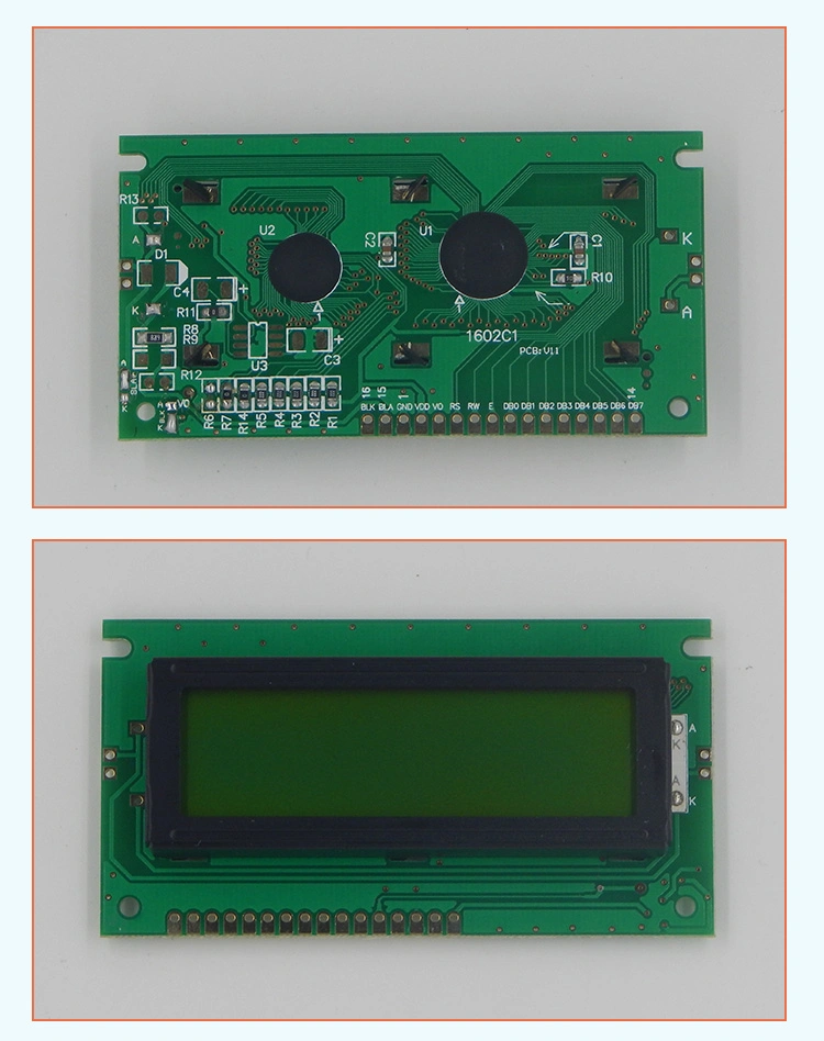 Small Size 16X2 Character LCD Panel Splc780d1 Controller Board 16pin Display 16*2 Stn LCD Screen