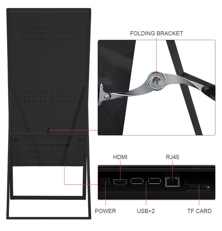 Android WiFi Porteble LCD Display for Advertising Digital Signage Display