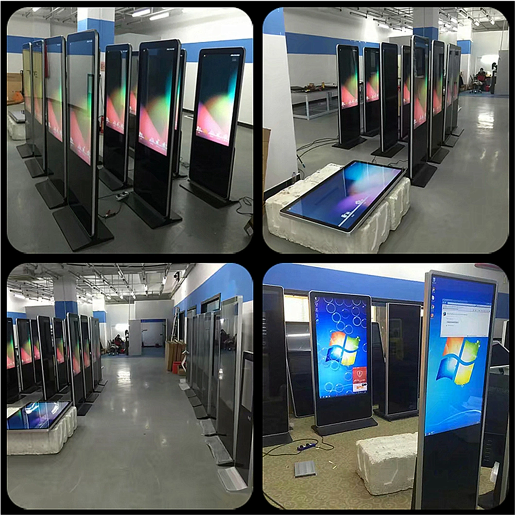 Original Quality 55 Inch Floor Standing Digital Totem Displayer Ultra-Thin Digital Signage with Capacitive Touch