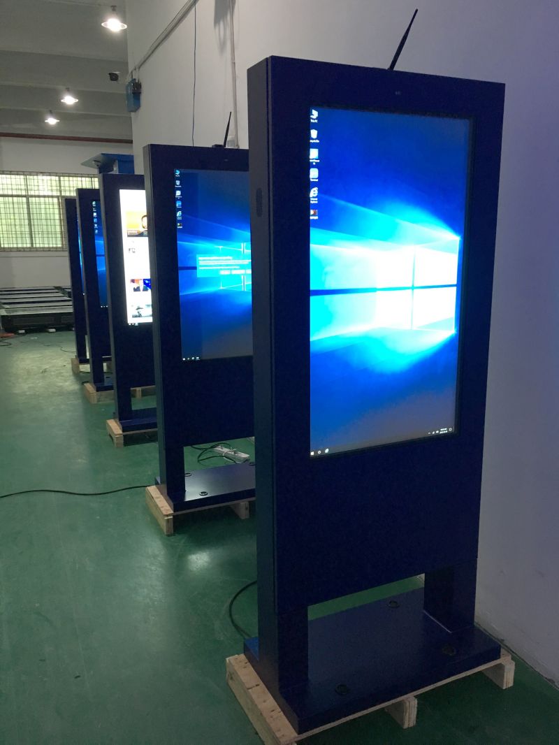 37inch Outdoor Waterproof IP65 Floor Standing Digital Signage LCD Kiosk