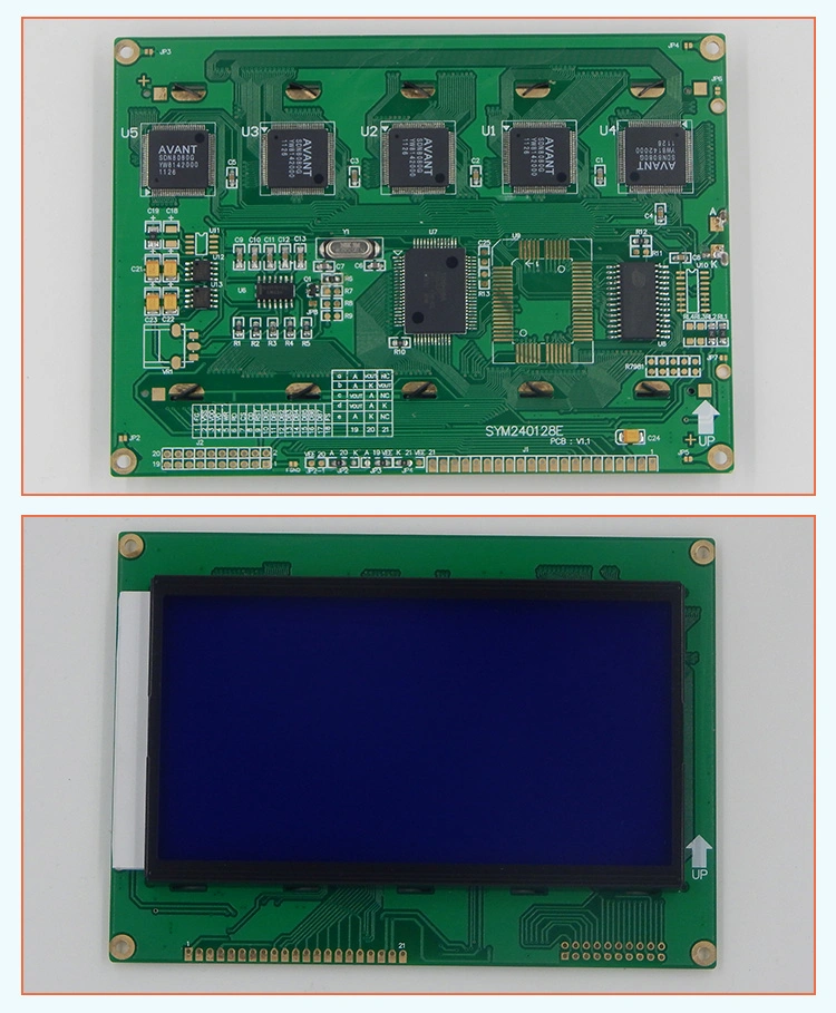 5.3 Inch Industrial 240X128 Graphic Stn/Negative LCD Display LC7981ort6963 Controller Board Outdoor LCD Module