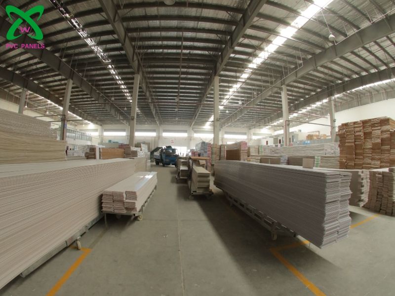 250mm 200mm Flat PVC Ceiling Panel Decorating PVC Wall Panel