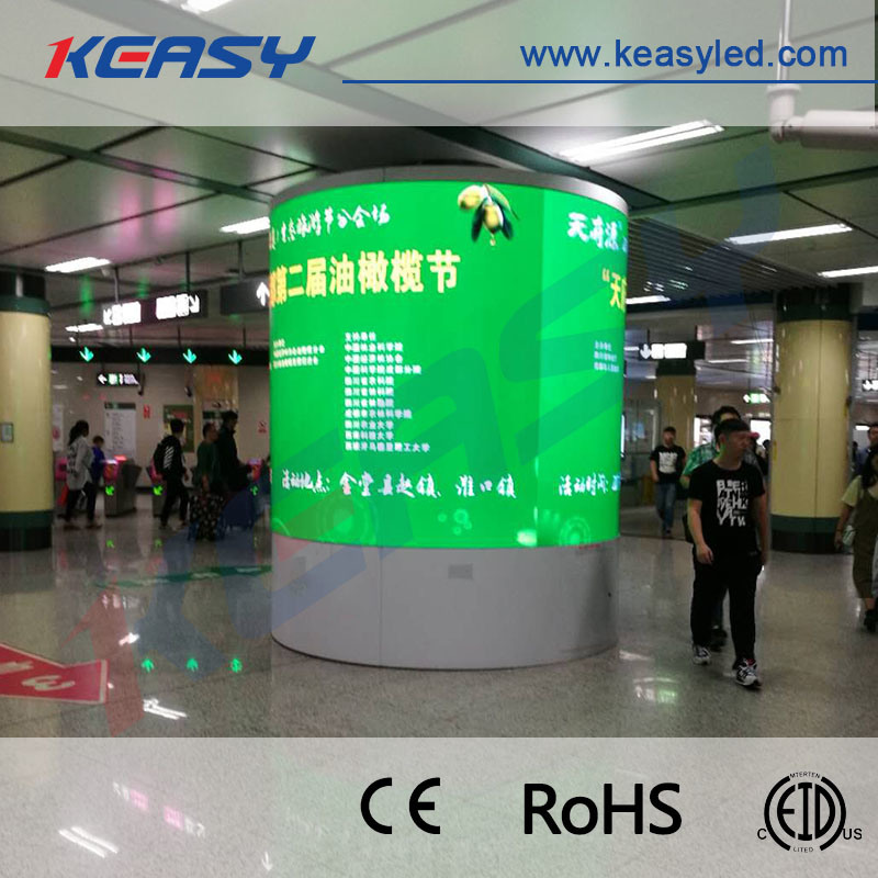 P3 Curved Indoor Full Color Circle LED Display Screen with High Definition