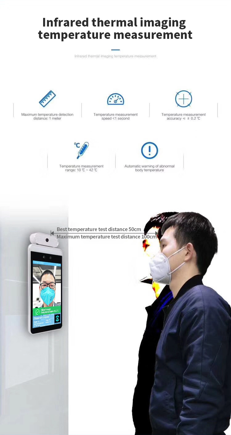 Face Recognition Thermometer Temperature Measurement Face Recognition Door Access System