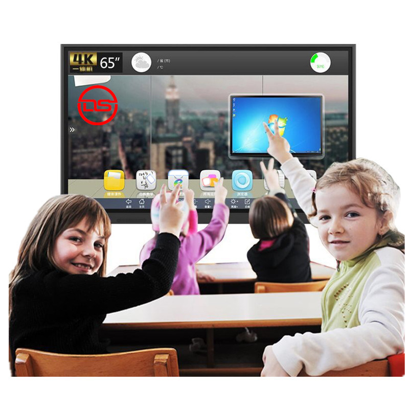 Android 6.0 electronic whiteboard UHD touch screen with wireless projector