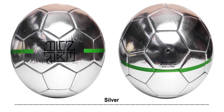 Silver Mirror Signature Soccer Ball for Promotion