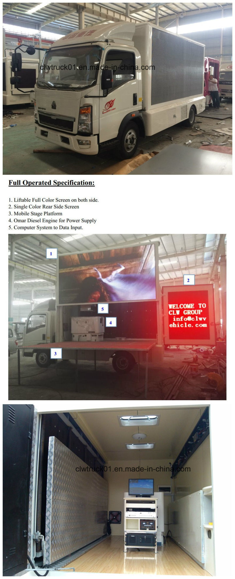 Double Sided LED Screen Small P8/P10 LED Screen Trucks