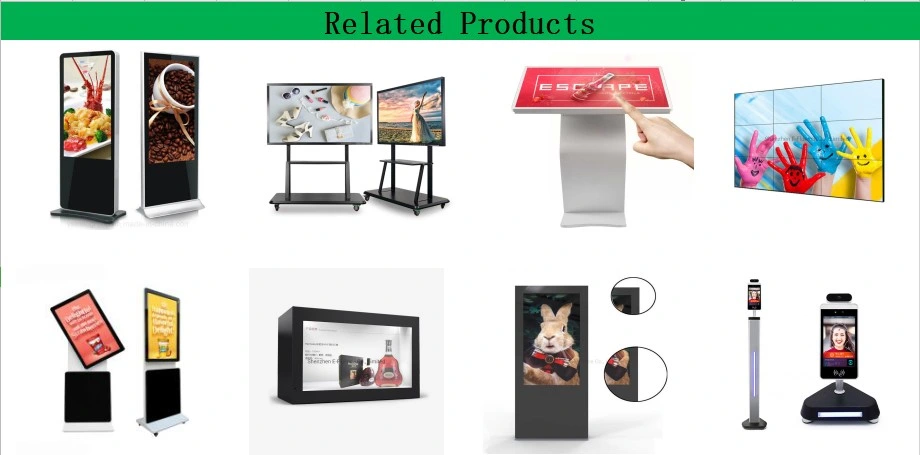 43 49 55 65 Inch IP65 Floor Stand Inch Digital Signage FHD Outdoor LCD Displayer