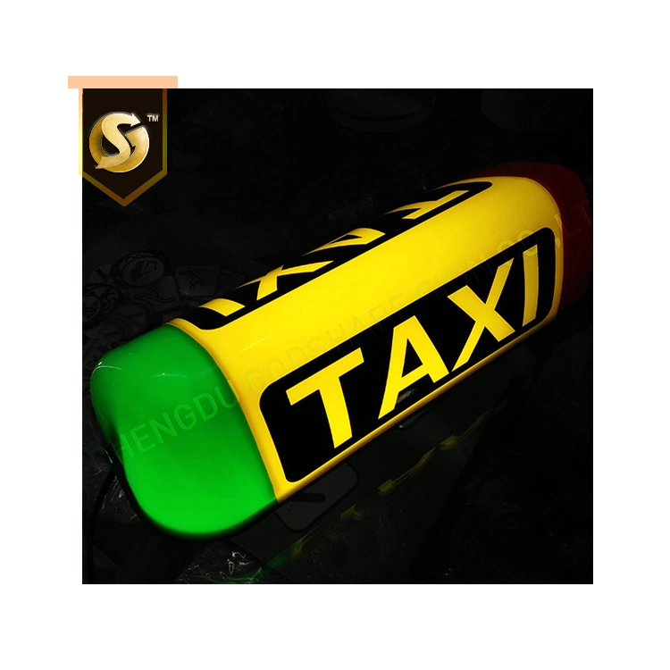 Letrero Taxi Lamp Magnetic Lighted Sign Taxi Top LED Display