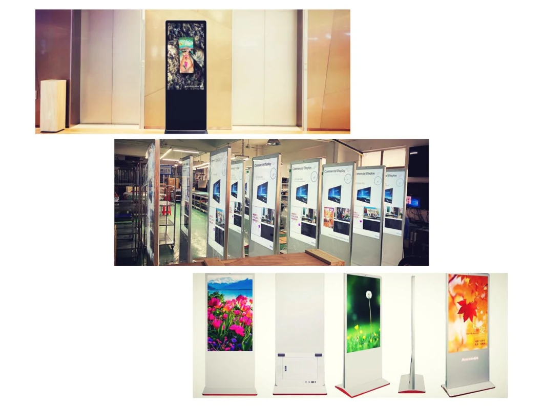 55inch Android/Windows Capacitive Touch Portable LCD Digital Signage for Advertising Indoor Use Shopping Mall