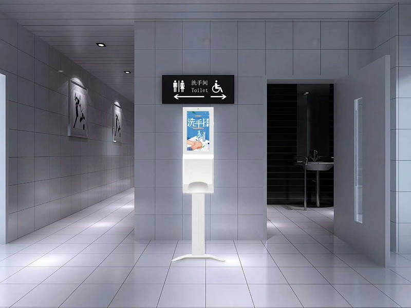 Automatic Hand Sanitizer Dispenser Media Displays LCD Digital Display Touchless Digital Signage
