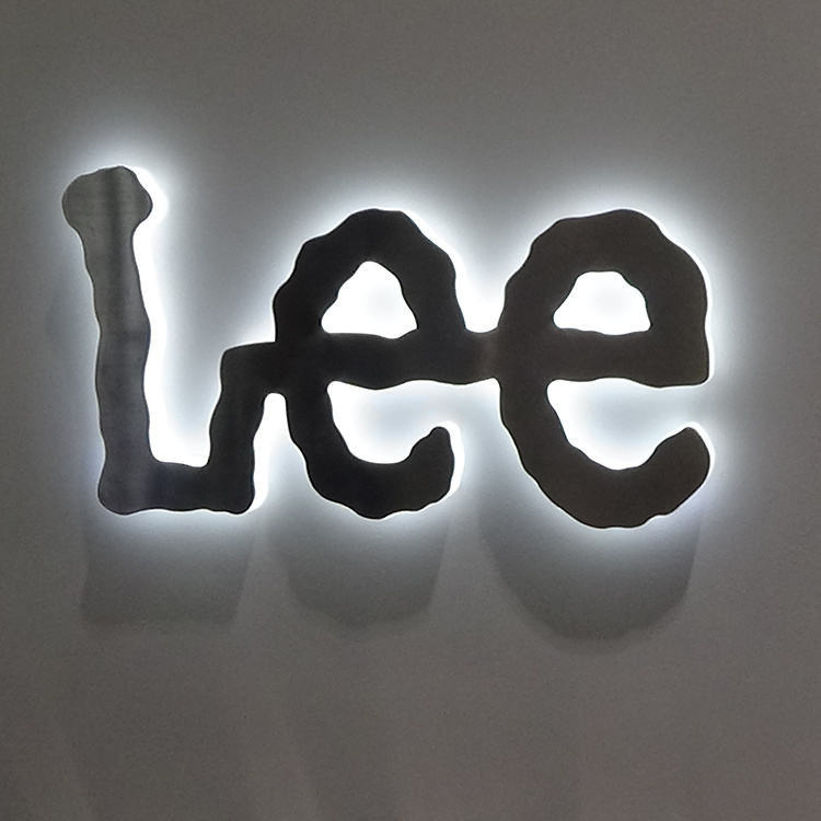 Acrylic Lighting Letters Signboard LED Back Side Mini Signage