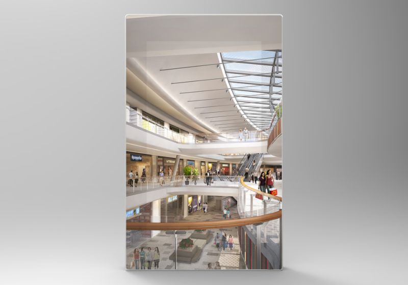 Advertising Display Frameless LED Magic Mirror for Malls