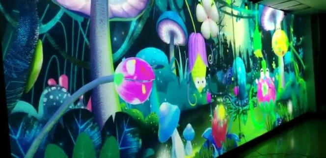 Gooest Interactive Projector Painting World Interactive Wall Games