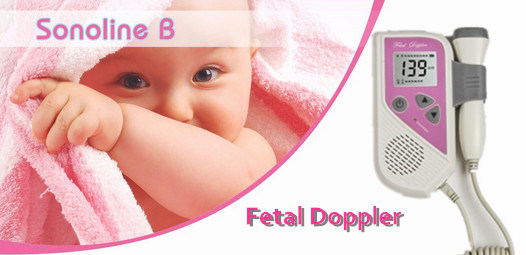portable Baby Ultrasonic Sonoline B Pocket Fetal Heartbeat Monitor Doppler