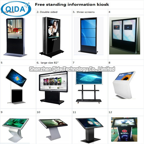 Advertising LCD Display Floor Standing 43 Inch Touch Screen Kiosk