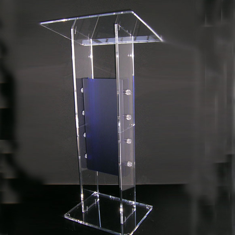 Acrylic Lectern Pulpit, Lucite Metal Podium, Plexiglass Metal Lectern Podium