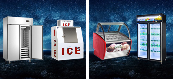 Ice Cream Showcase Supermarket Refrigeration Merchandise Wholesale