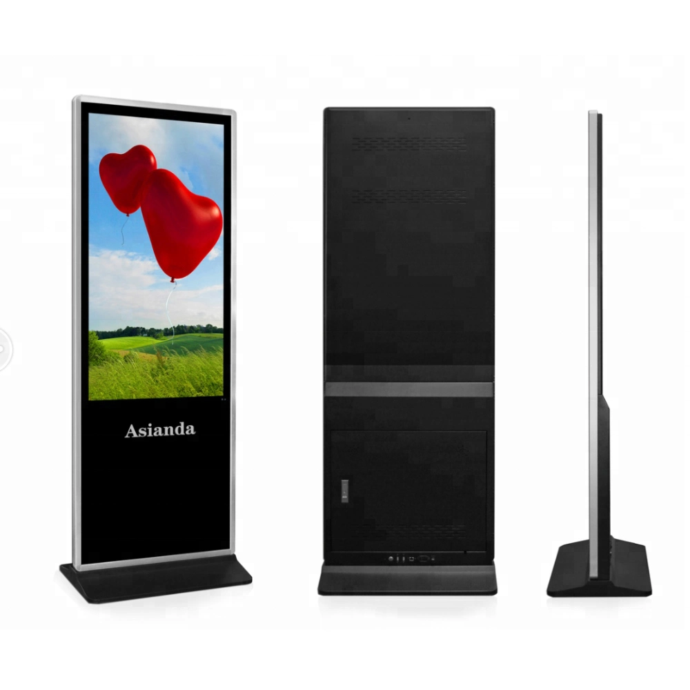 65 Inch 4K FHD Floor Standing LCD Advertising Screen LCD Advertising Display Indoor Digital Signage