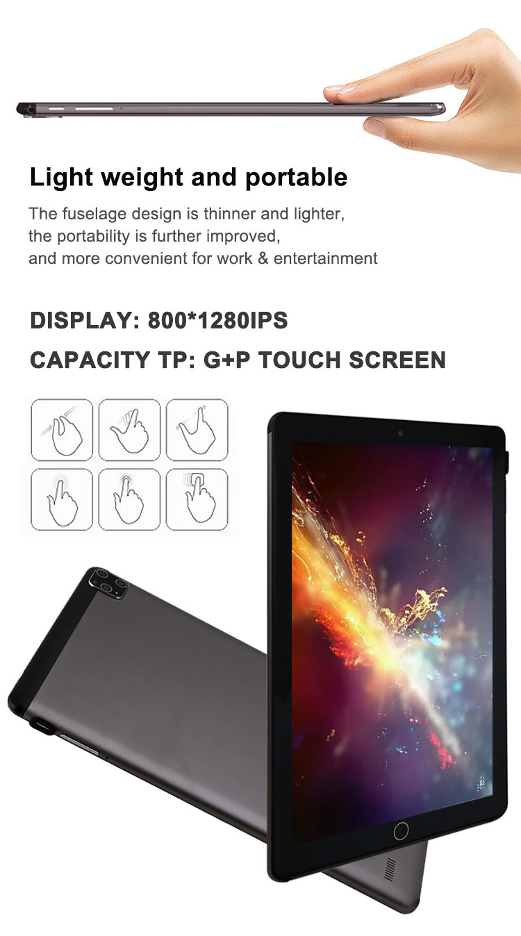Hot Selling 10 Inch Android Tablet with 3G SIM Card