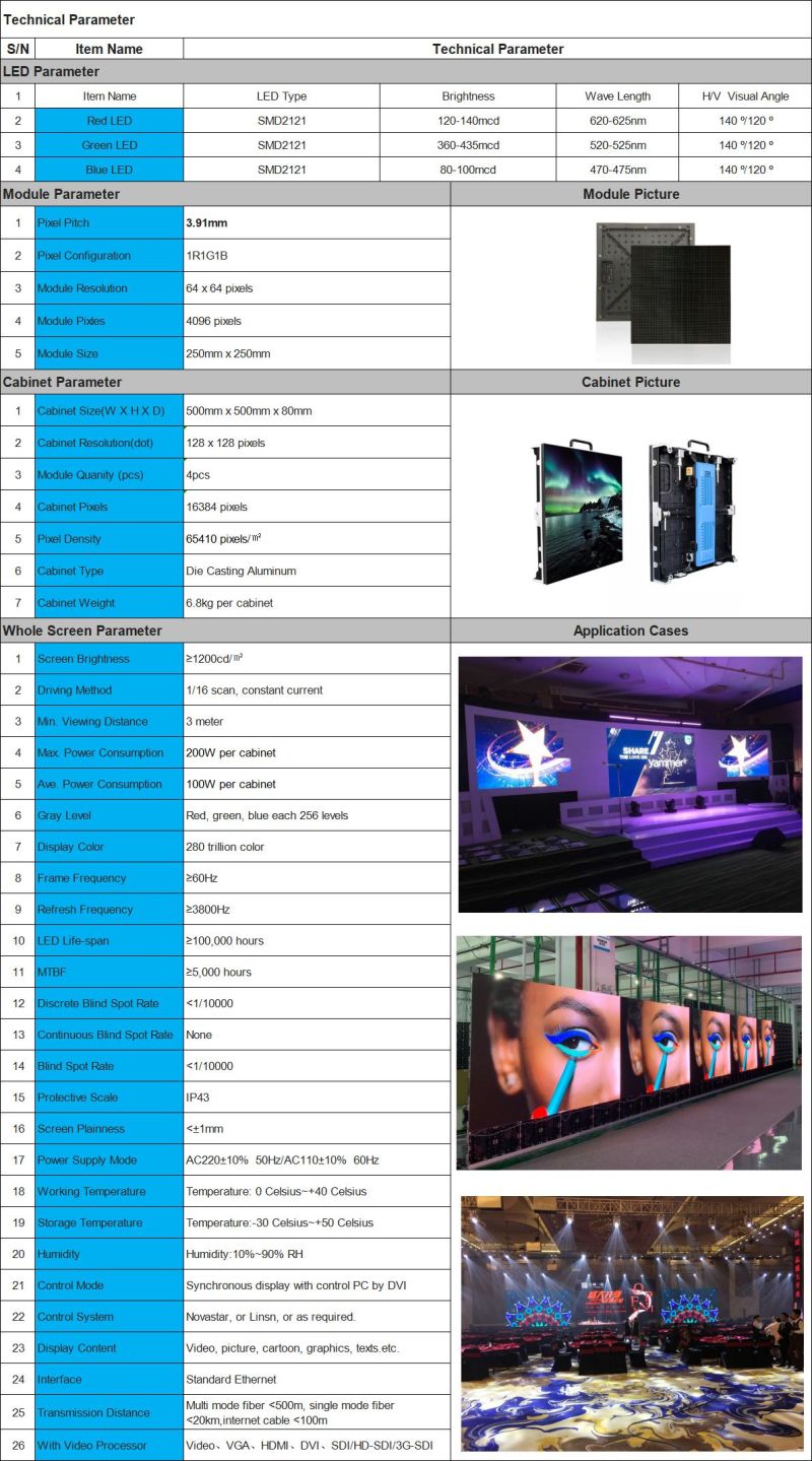 High Quality Concert Events LED Video Screen