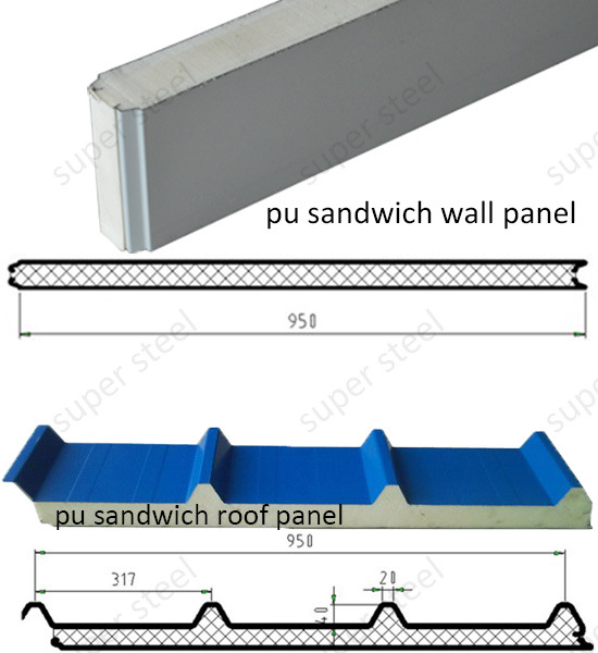 Export Well PU Sandwich Panel for Roof and Wall