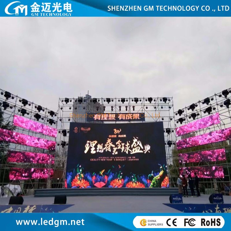 Pantalla LED Stage Rental Video Wall P3.91 for Good Waterproof and High Brightness