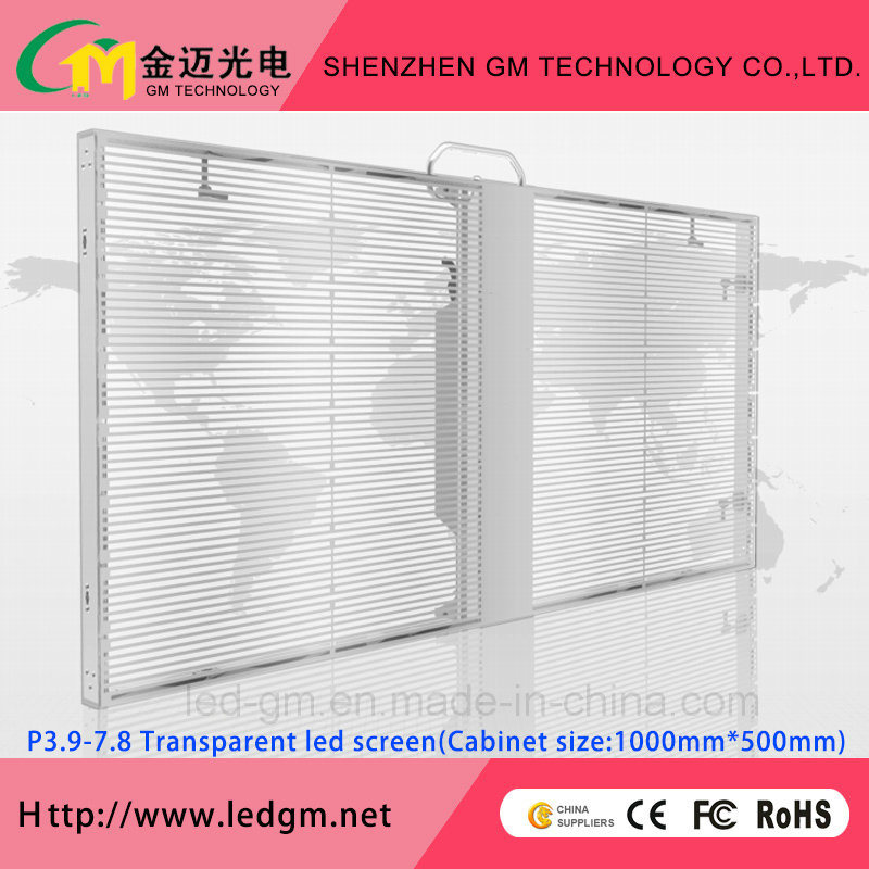Super Quality P3.9 Glass Ice Display/Transparent LED Display Screen for Advertising/Stage Performance