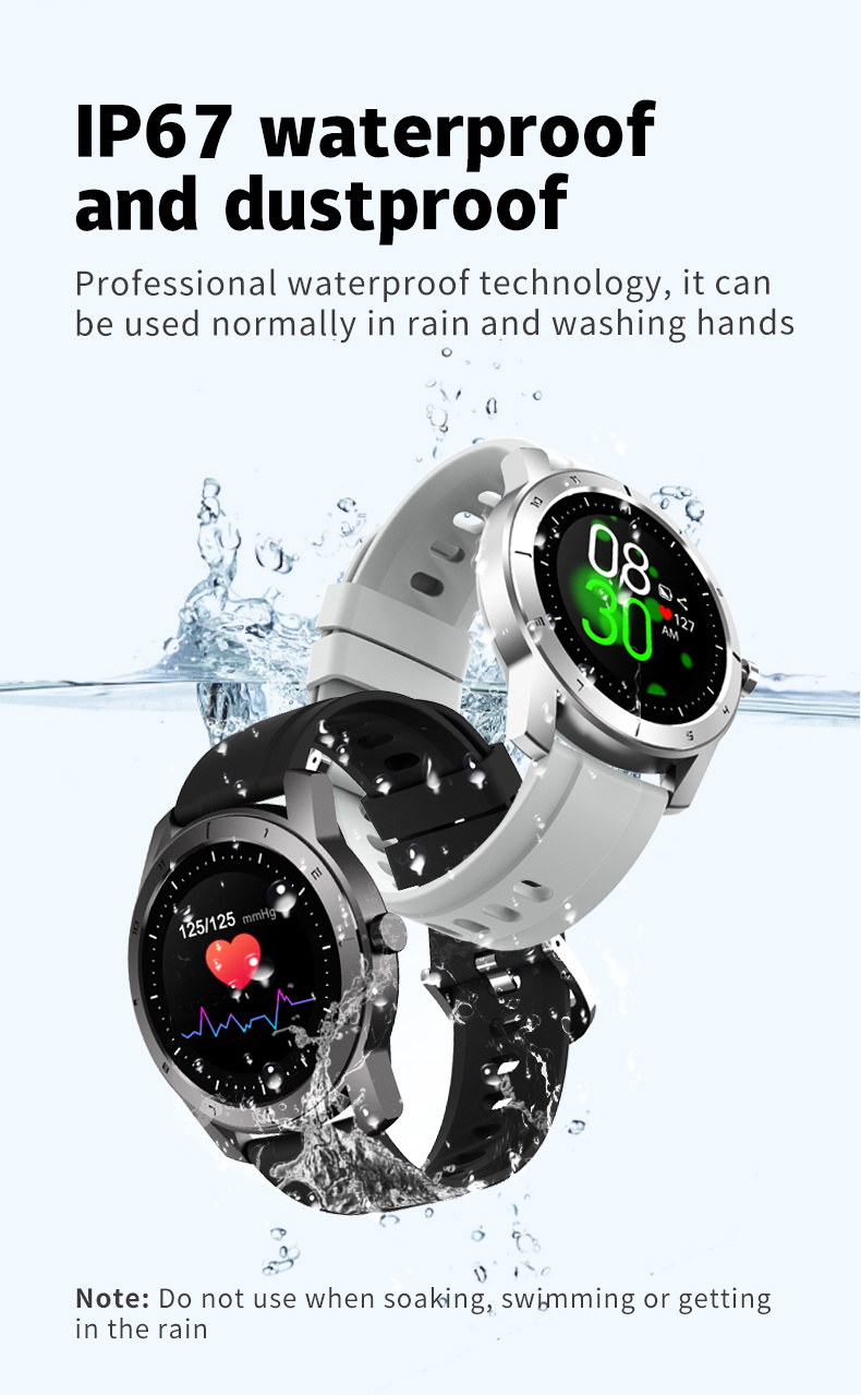 Smart Watch Bluetooth 5.0 Sport Watch Healthy Monitoring Smart Bracelet Waterproof Smart Watch