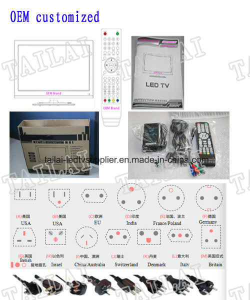 Narrow Bezel 15.6" 16: 9 Energy Saving Wide Screen ATSC Dolby Digital LED TV