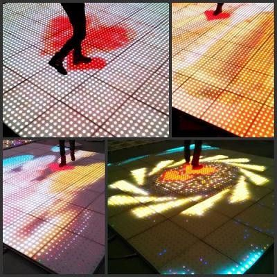 P12.5mm Reprogrammed LED Interactive Floor LED Screen Video Dance Floor
