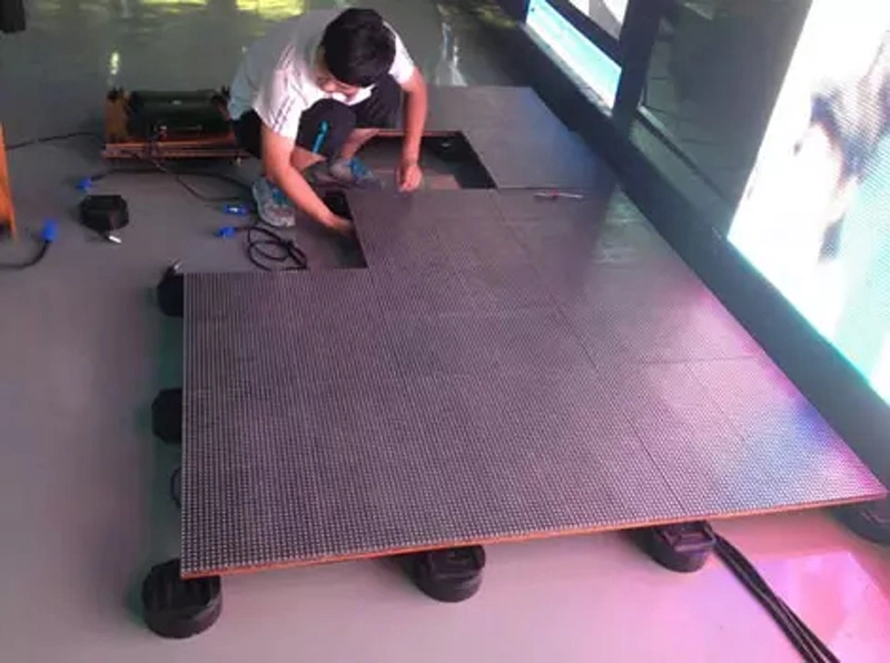 Super Bright High-Level Interactive Sensitive Floor LED Screen Video Tile Display
