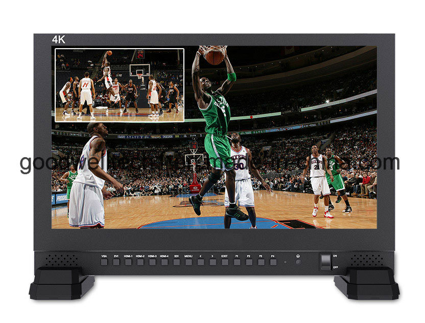 4K 3840X2160 Broadcast Quad Display Square LCD Full HD HDMI Small 17.3