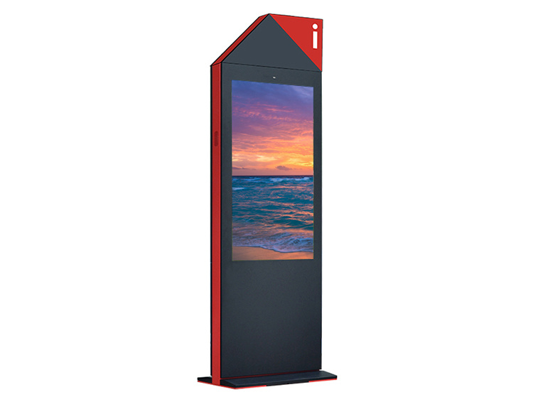 Latest Digital Photo Frame Wind-Cooled Vertical Screen Landing Ultra-Thin Outdoor Advertising Machine 55 Inch Multi Points Touch Kiosk Outdoor Advertising
