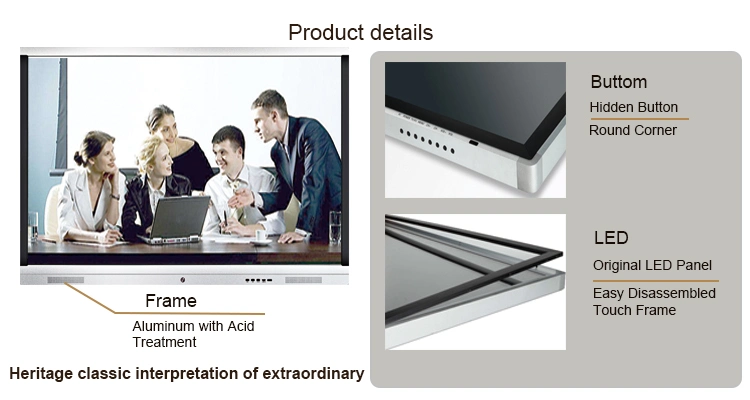 UHD LED Display Smart Board Touch Screen Whiteboard Interactive Display