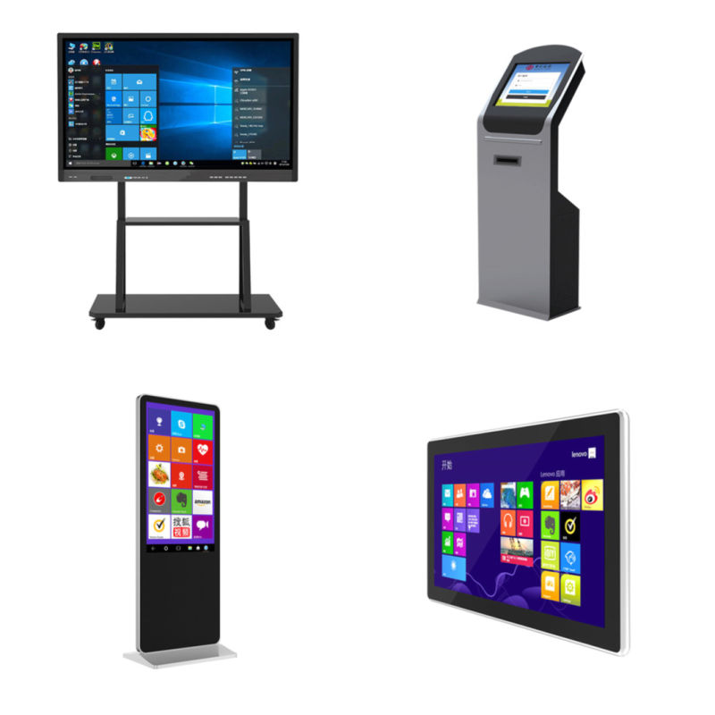 42, 43, 49, 50, 55, 65, 75, 85-Inch LCD Touch Screen Advertising Display Monitor Kiosk, Touchscreen Information Kiosk